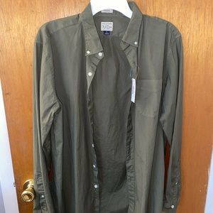 Green J. Crew button down.